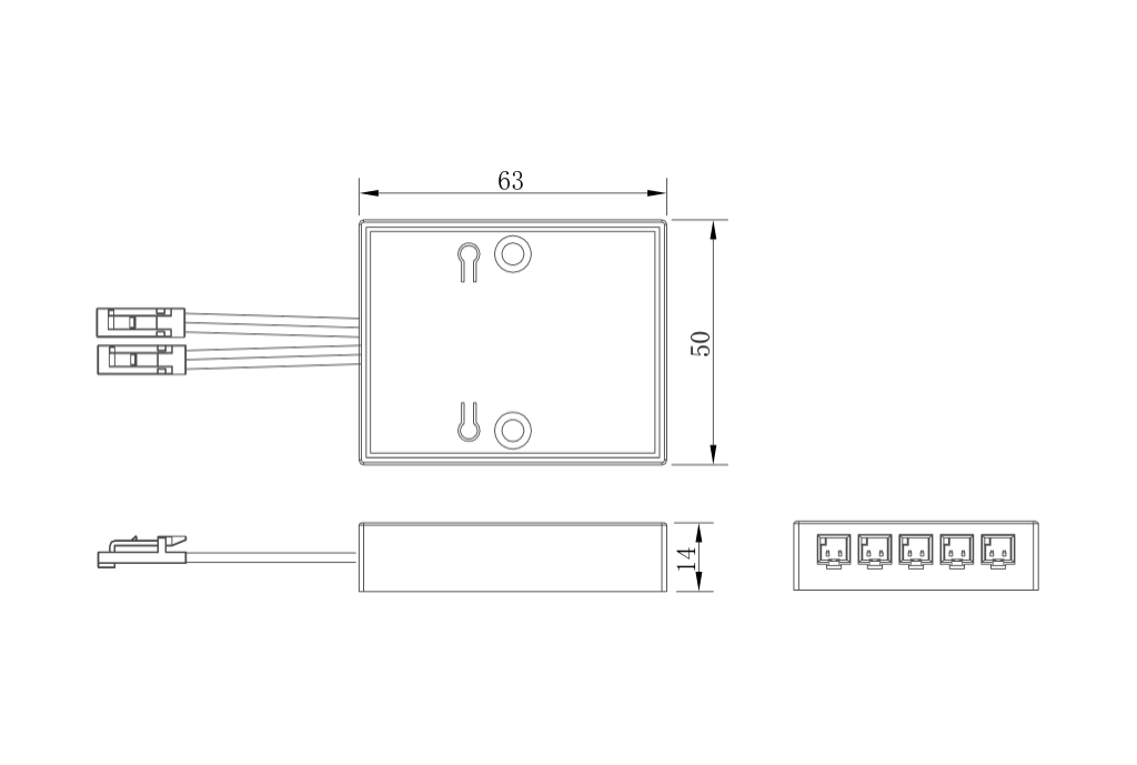 Maßzeichnung Smart-Link Dimmer